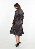 Black Belted Trench Coat - sample outfit photograph