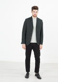 Forest Green Textured Blazer - sample outfit photograph