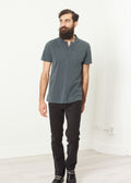 Slate Short-Sleeve Polo Shirt - sample outfit photograph