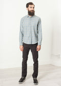 Grey Check Button-Up Shirt - sample outfit photograph