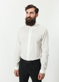 White Classic Button-Up Shirt - sample outfit photograph